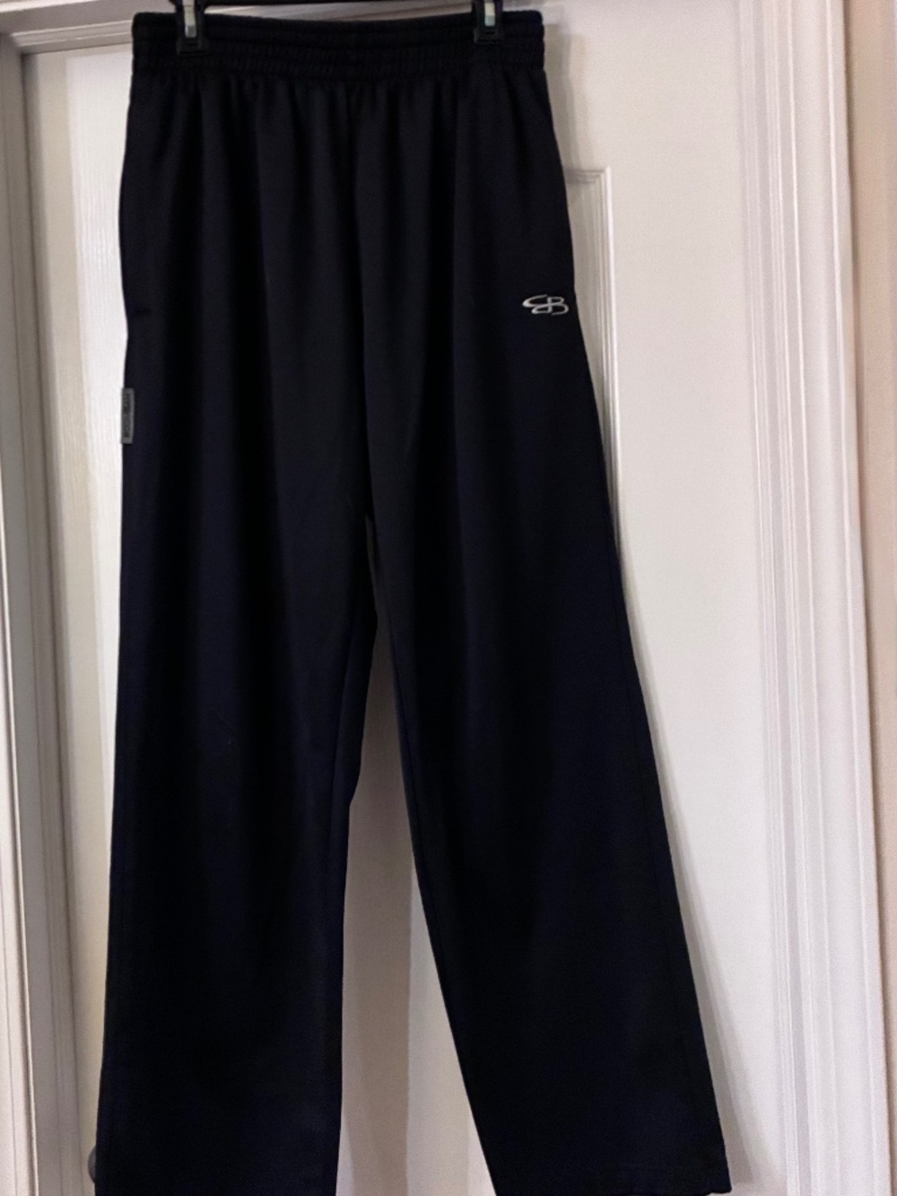 Boombah Adult XL Black Loose Training Sweatpants W/Side Pockets & Adj Drawstring
